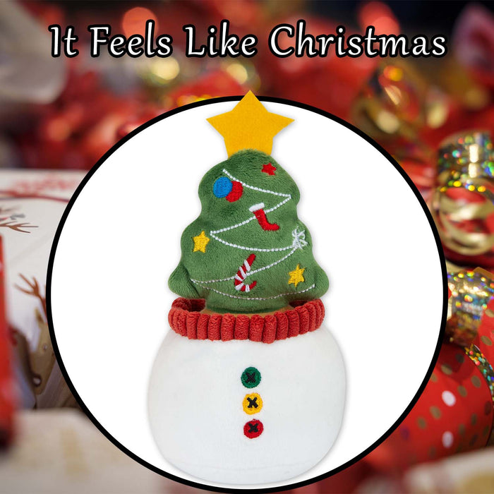 Christmas Tree Soft Toy Plush Gift Idea 15cm x 9cm Multicolour X 1