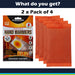 8 Hand Warmers Air Activated- Ready to Use Pack of 4 x 2 Orange
