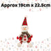 Christmas Sitting Snowman Decoration Plush 19cm x 22.5cm White X 1