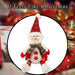 Christmas Sitting Snowman Decoration Plush 19cm x 22.5cm White X 1