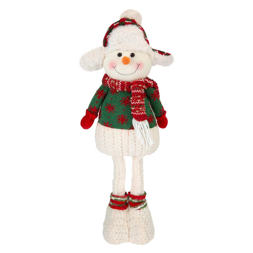 Christmas Standing Snowman Decoration 41cm x 21.5cm White X 1