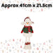 Christmas Standing Snowman Decoration 41cm x 21.5cm White X 1