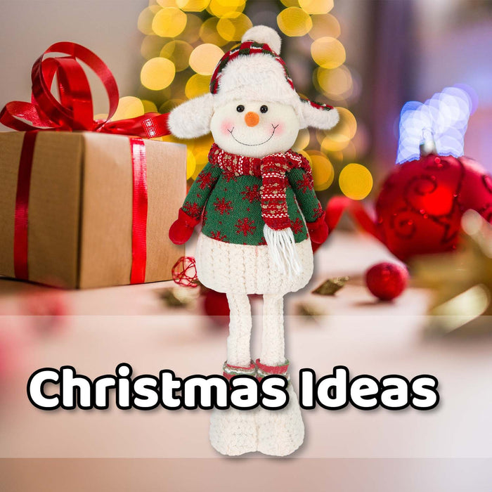 Christmas Standing Snowman Decoration 41cm x 21.5cm White X 1