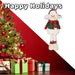 Christmas Standing Snowman Decoration 41cm x 21.5cm White X 1