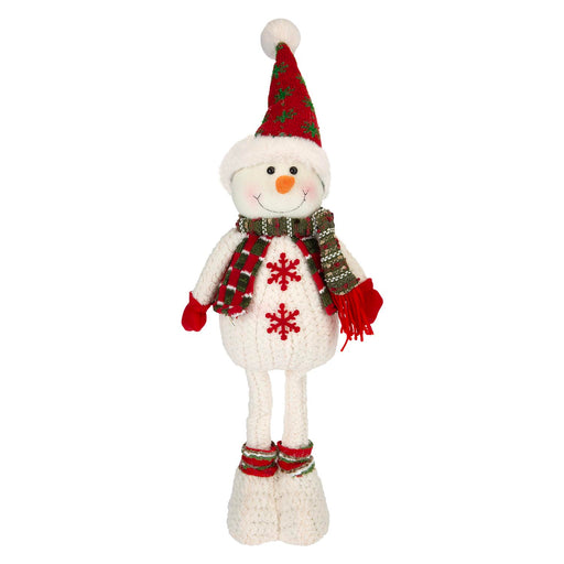 Christmas Standing Snowman Decoration 41cm x 21.5cm White X 1
