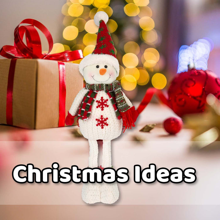 Christmas Standing Snowman Decoration 41cm x 21.5cm White X 1