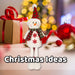 Christmas Standing Snowman Decoration 41cm x 21.5cm White X 1
