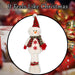 Christmas Standing Snowman Decoration 41cm x 21.5cm White X 1