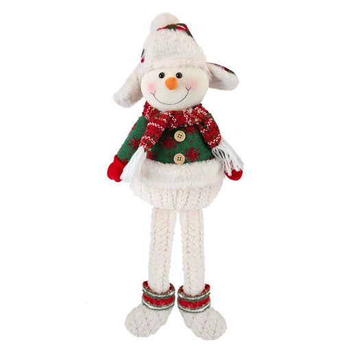 Christmas Standing Snowman Decoration 51.5cm x 23.5cm White X 1