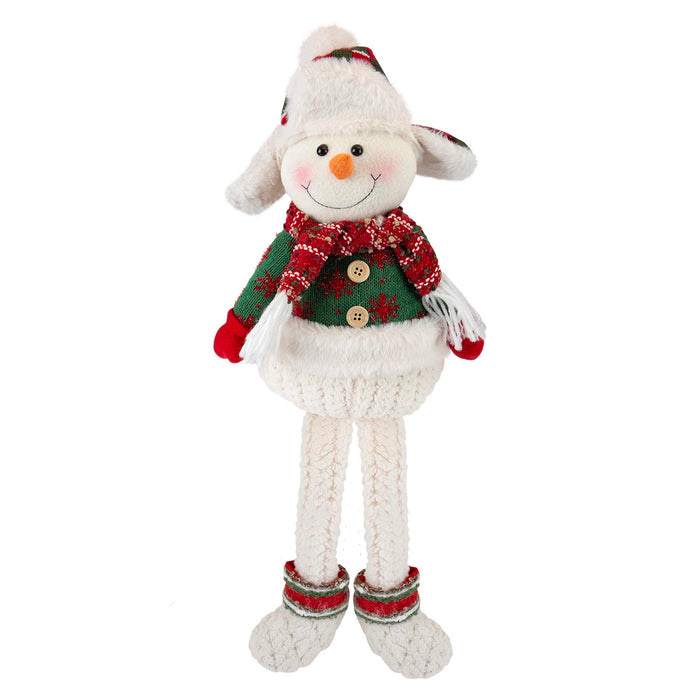 Christmas Standing Snowman Decoration 51.5cm x 23.5cm White X 1