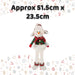 Christmas Standing Snowman Decoration 51.5cm x 23.5cm White X 1