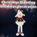 Christmas Standing Snowman Decoration 51.5cm x 23.5cm White X 1