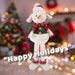 Christmas Standing Snowman Decoration 51.5cm x 23.5cm White X 1