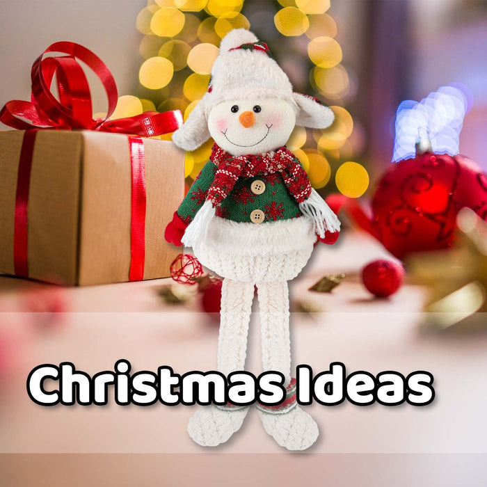 Christmas Standing Snowman Decoration 51.5cm x 23.5cm White X 1
