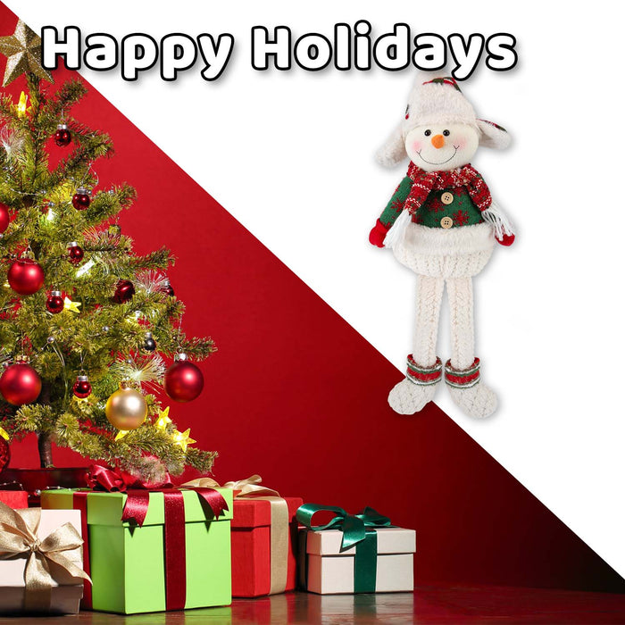Christmas Standing Snowman Decoration 51.5cm x 23.5cm White X 1