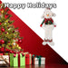 Christmas Standing Snowman Decoration 51.5cm x 23.5cm White X 1