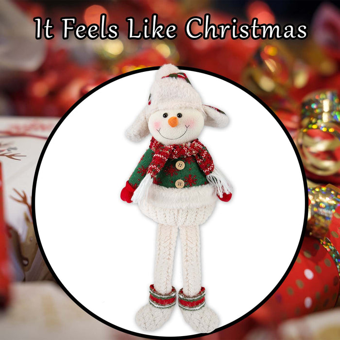 Christmas Standing Snowman Decoration 51.5cm x 23.5cm White X 1