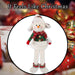 Christmas Standing Snowman Decoration 51.5cm x 23.5cm White X 1