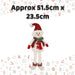 Christmas Standing Snowman Decoration 51.5cm x 23.5cm White X 1