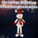 Christmas Standing Snowman Decoration 51.5cm x 23.5cm White X 1