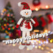 Christmas Standing Snowman Decoration 51.5cm x 23.5cm White X 1