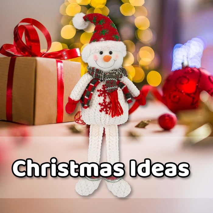 Christmas Standing Snowman Decoration 51.5cm x 23.5cm White X 1