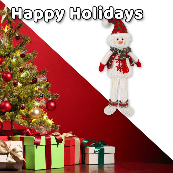 Christmas Standing Snowman Decoration 51.5cm x 23.5cm White X 1