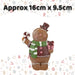 Christmas Gingerbread Figurines Decoration 16cm x 9.5cm Brown X 1
