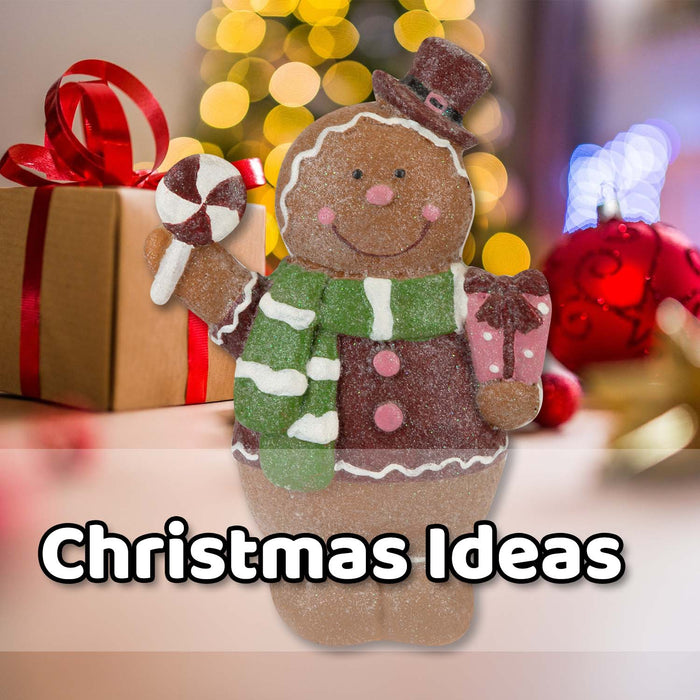 Christmas Gingerbread Figurines Decoration 16cm x 9.5cm Brown X 1