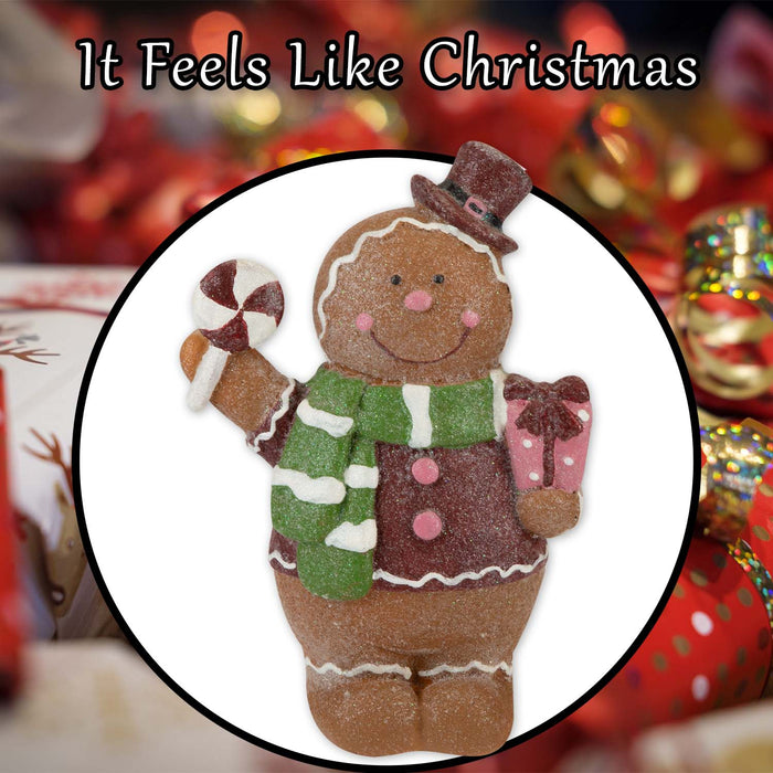 Christmas Gingerbread Figurines Decoration 16cm x 9.5cm Brown X 1