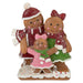 Gingerbread Family Ornament Decoration 15cm x 11.5cm Brown X 1
