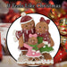Gingerbread Family Ornament Decoration 15cm x 11.5cm Brown X 1