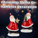 Christmas Santa Ornaments Decoration 16cm x 9.5cm 2 Pack