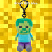 Minecraft Zombie Soft Toy Clip 13cm x 11.7cm Multicolour X 1