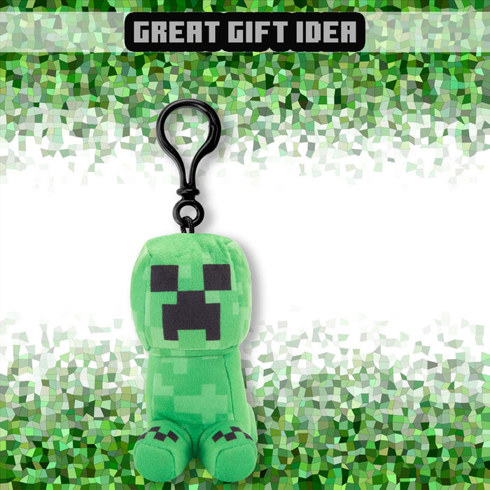 Minecraft Creeper Soft Toy Clip 13cm x 11.7cm Multicolour X 1