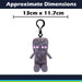 Minecraft Enderman Soft Toy Clip 13cm x 11.7cm Multicolour X 1