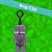 Minecraft Enderman Soft Toy Clip 13cm x 11.7cm Multicolour X 1