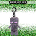 Minecraft Enderman Soft Toy Clip 13cm x 11.7cm Multicolour X 1