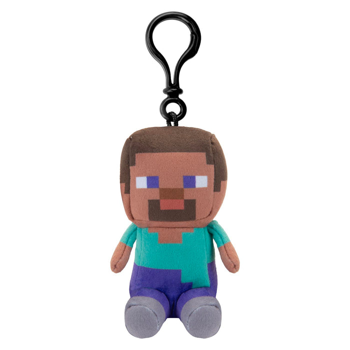 Minecraft Steve Soft Toy Clip 13cm x 11.7cm Multicolour X 1