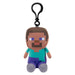 Minecraft Steve Soft Toy Clip 13cm x 11.7cm Multicolour X 1