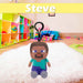 Minecraft Steve Soft Toy Clip 13cm x 11.7cm Multicolour X 1
