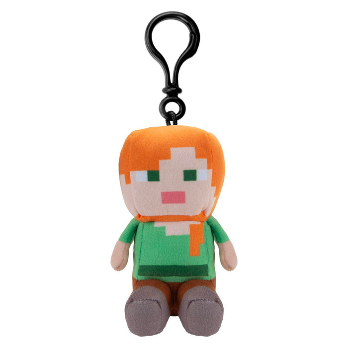 Minecraft Alex Soft Toy Clip 13cm x 11.7cm Multicolour X 1