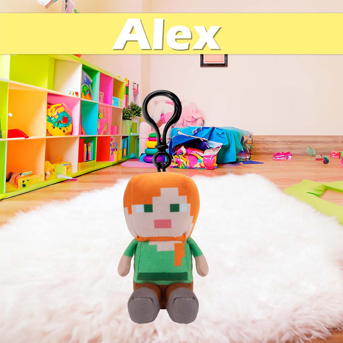 Minecraft Alex Soft Toy Clip 13cm x 11.7cm Multicolour X 1