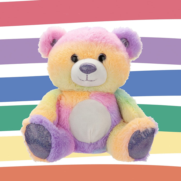 Luxury Rainbow Teddy Bear Plush 25cm - Cuddle Crew