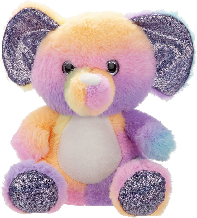 Luxury Rainbow Elephant Plush 25cm - Cuddle Crew