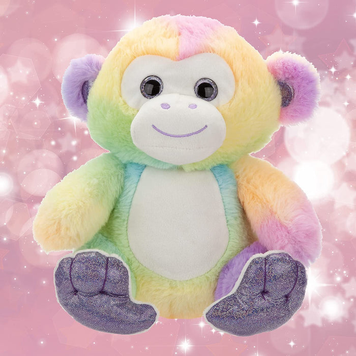 Luxury Rainbow Monkey Plush 25cm - Cuddle Crew