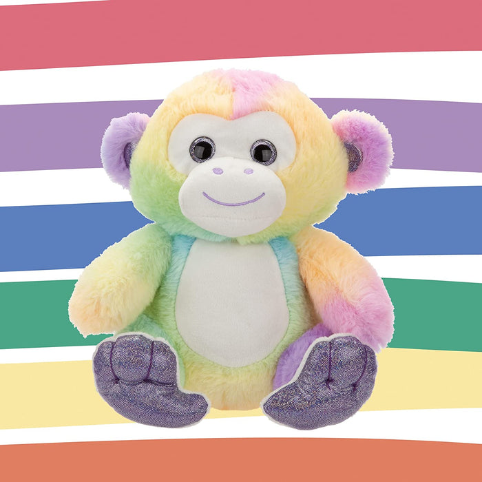 Luxury Rainbow Monkey Plush 25cm - Cuddle Crew