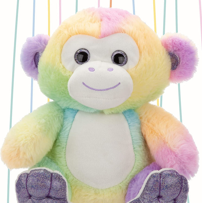 Luxury Rainbow Monkey Plush 25cm - Cuddle Crew