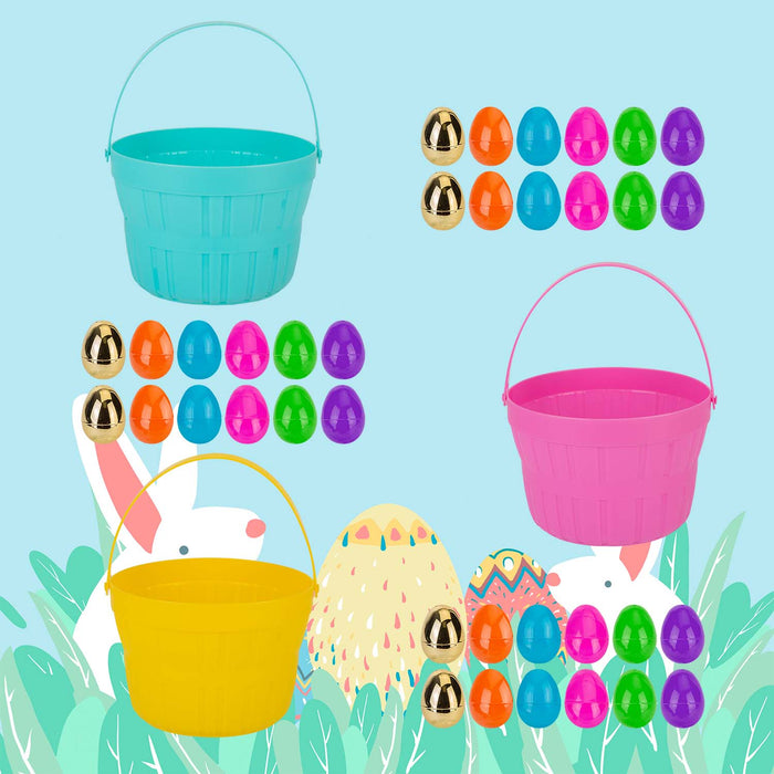 Easter Egg Hunt Set 10.5cm x 15cm Multicolour X 3