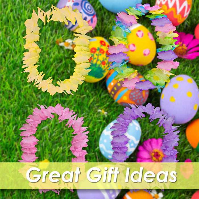 Easter Lei's Fancy Dress Accessory 53cm x 12cm Multicolour X 4